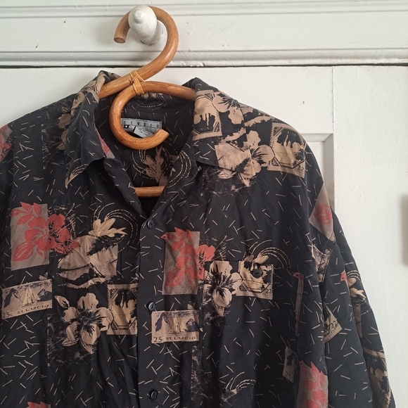 Silk Hawaiian style shirt - Picture 2 of 4